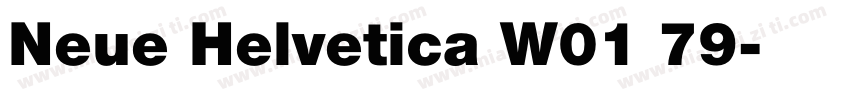 Neue Helvetica W01 79字体转换